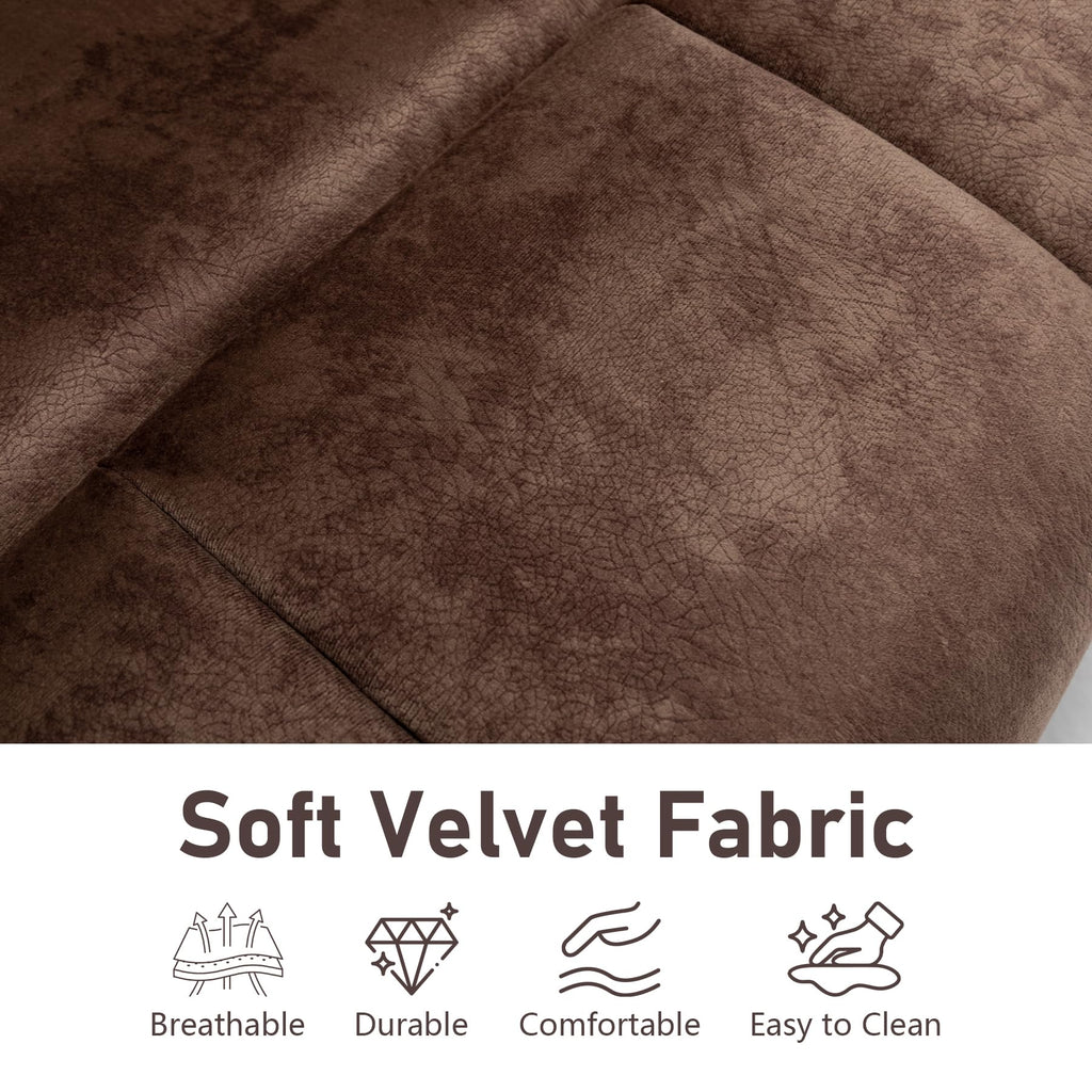 Oversized Power Recliner Chair for Big and Tall 400 LBS, 25.5" Extra Wide Electric Lift Chair with Heat and Massage, Dual Motor 180° Lay Flat Recliner Living Room Sofa, Velvet Big Lift Recliner