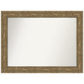Amanti Art Bronze Wall Mirror 34x45 Luxe Bronze Gold Rectangle Bathroom Mirror for Wall Decor Living Room, X-Large Traditional Frame, Hangs Horizonally and Vertically, Bathroom Decor, Non-Beveled Edge