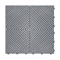 Swisstrax Ribtrax Smooth PRO Interlocking Garage Floor Tiles, 15.75 x 15.75-Inch, Slate Grey, 24 Piece Set