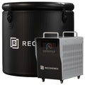 Recoverex Cold Plunge Tub, 88 Gallon, 0.8 Horsepower – Heavy-Duty Ice Bath Tub for Athletes, Portable Cold Plunge Chiller with Water Treatment Kit, Immersion Therapy, WiFi Control, Backpack & Wheels