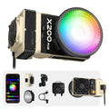 ZHIYUN MOLUS X200 RGB Standard 200W Video Light [Official] Handheld Continuou Output Light Portable Professional Photography Lighting Bowens Mount 2500K~10000K CRI≥95 TLCI≥97 Only 830g (No Battery