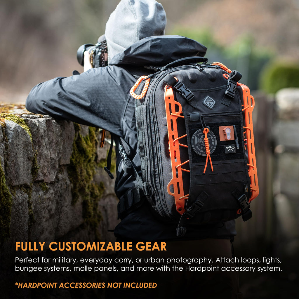 HAZARD 4 Pillbox™ Tactical Backpack – Heavy Duty Military Survival Pack for Men and Women – EDC Rucksack for Laptop, Motorcycle, Outdoor, Bug Out, Gym, Range, Travel, and Camping – 29.5 Liter, Black