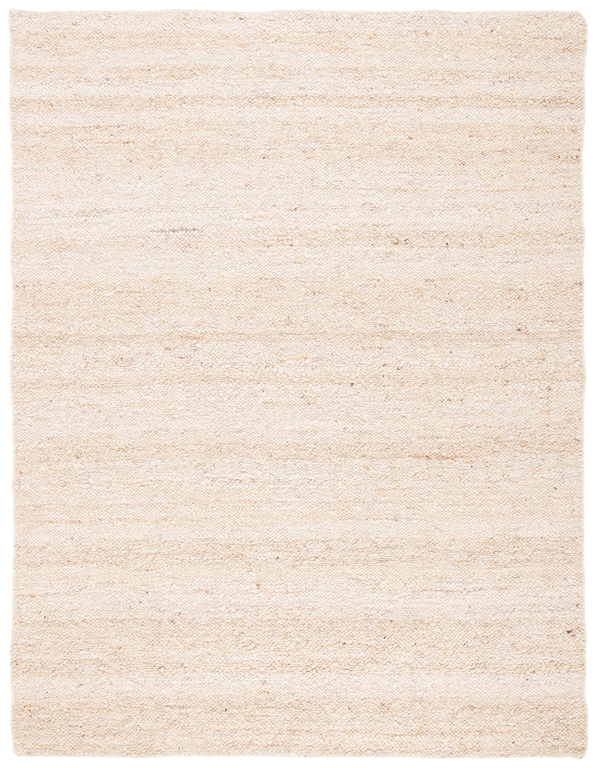SAFAVIEH Area Rug 8x10 - Natura Collection - Large - Ivory, Handmade Wool, Ideal for Living Room, Bedroom, Dining Space (NAT263A)