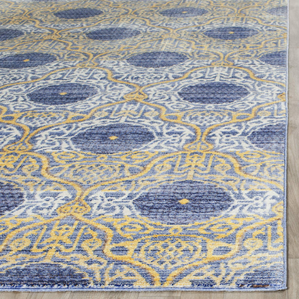 SAFAVIEH Valencia Collection Area Rug - 9' x 12', Lavender & Gold, Boho Chic Distressed Design, Non-Shedding & Easy Care, Ideal for High Traffic Areas in Living Room, Bedroom (VAL106L)