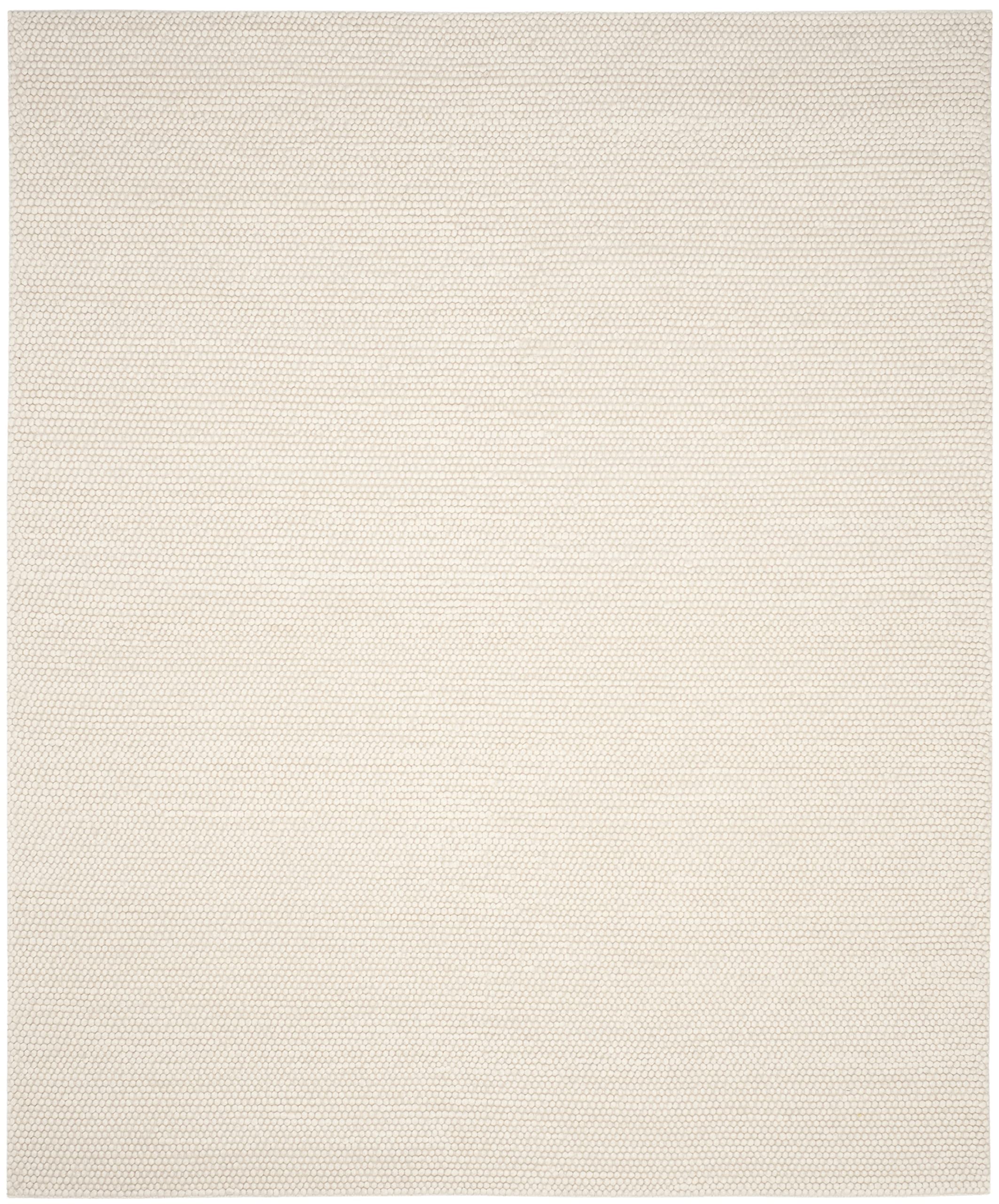 SAFAVIEH Area Rug 6x9 - Natura Collection - Ivory, Handmade Wool Blend, Textured Design, Ideal for Living Room, Bedroom, Dining Space (NAT620A)