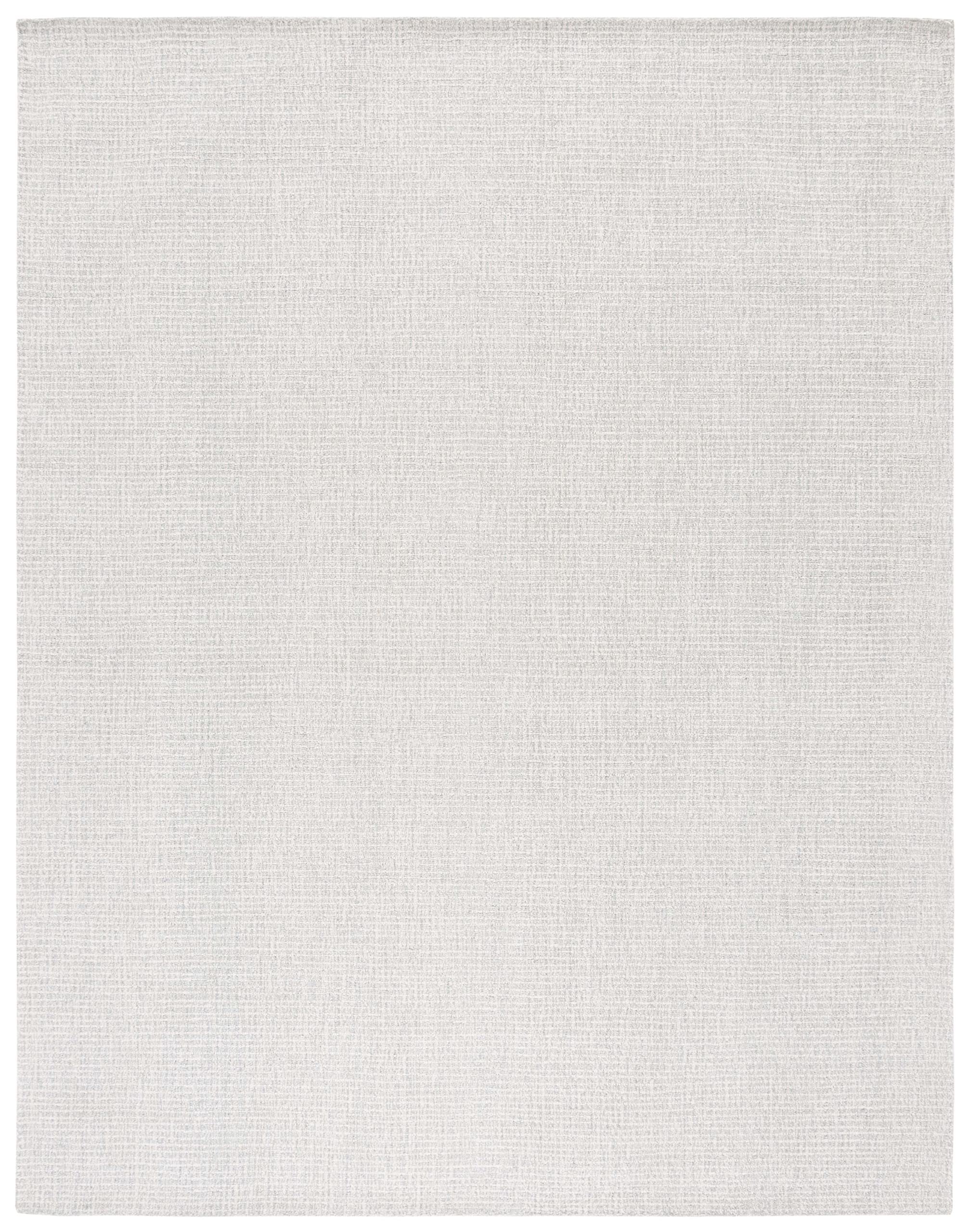 SAFAVIEH Abstract Collection Area Rug - 10' x 14', Light Grey & Ivory, Handmade Wool, Ideal for High Traffic Areas in Living Room, Bedroom (ABT468F)