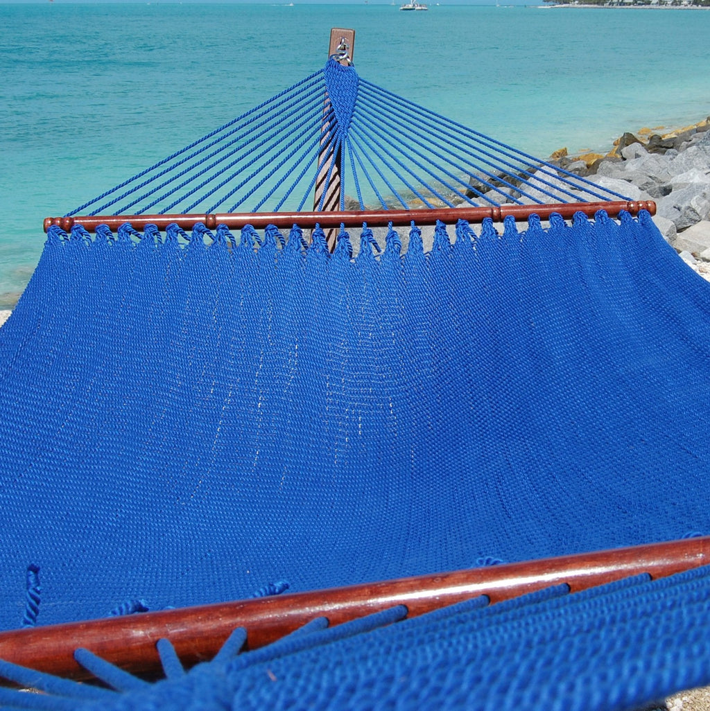 Jumbo Caribbean Hammock - 55 Inch - Soft-Spun Polyester - Dark Blue