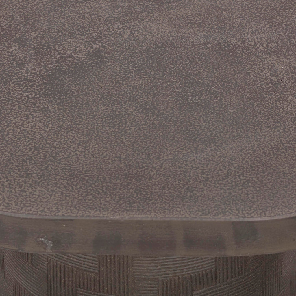Tov Furniture Suraya Dark Umber Concrete Side Table