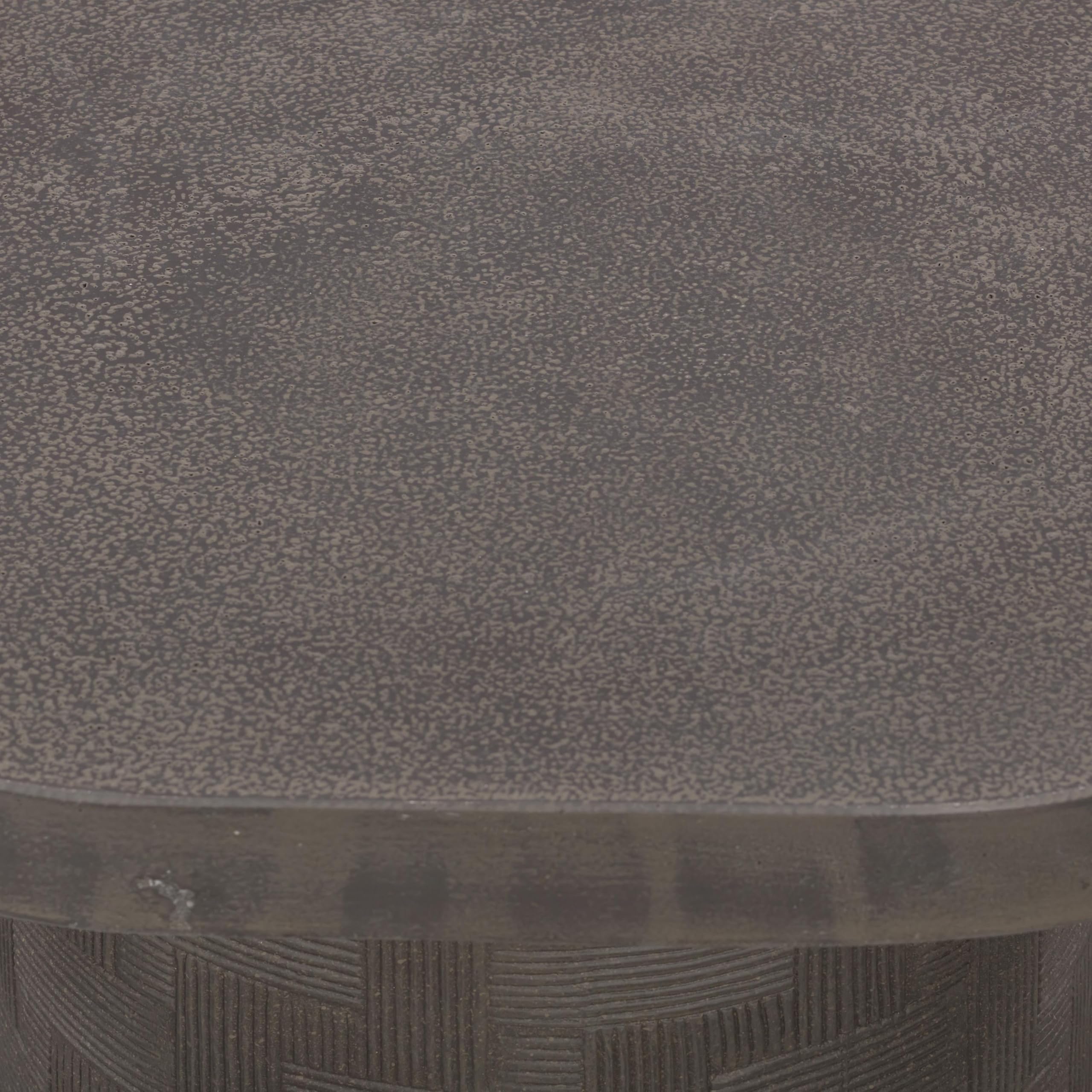 Tov Furniture Suraya Dark Umber Concrete Side Table