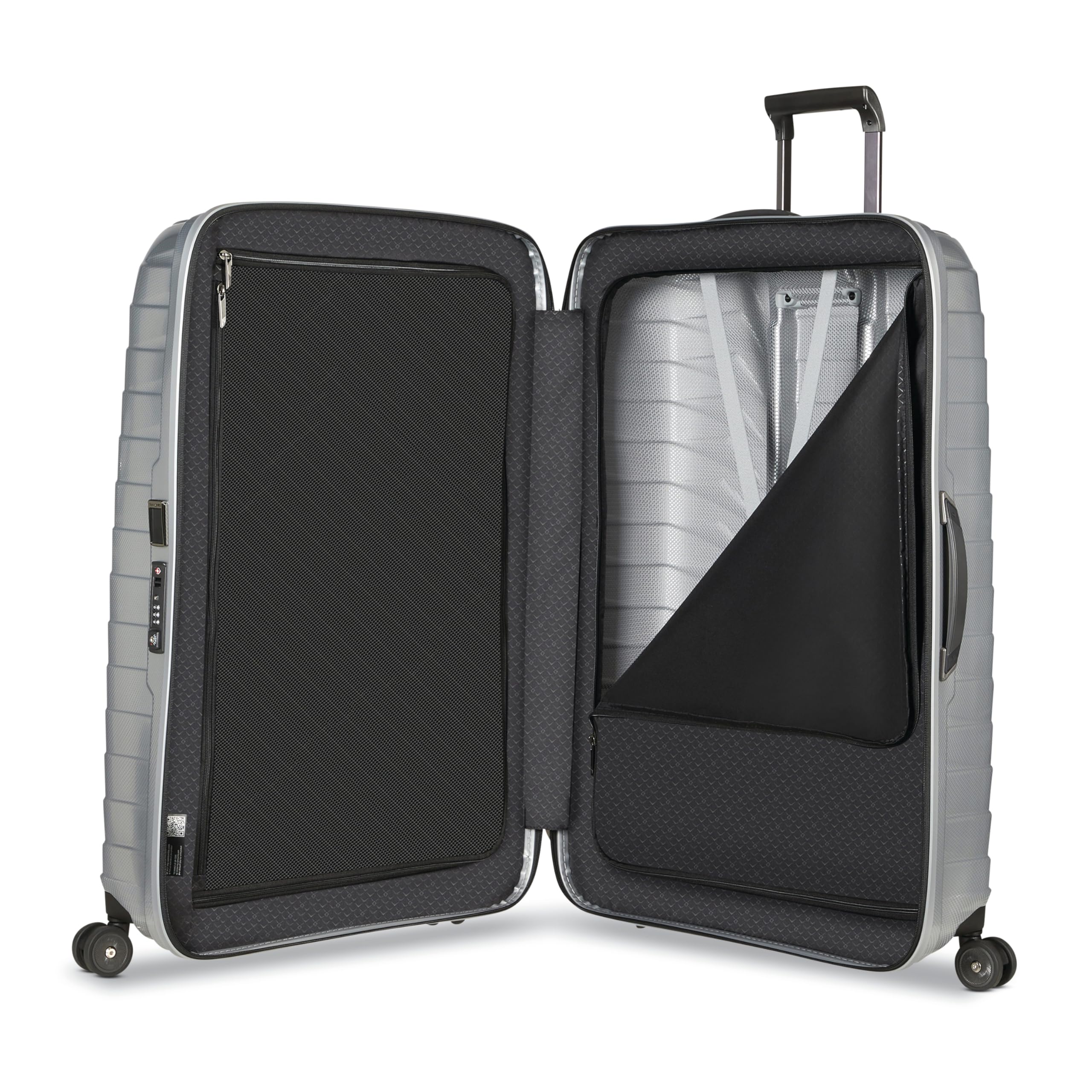 Samsonite Proxis Hardside Expandable Luggage with Spinners, XLarge Spinner, SILVER