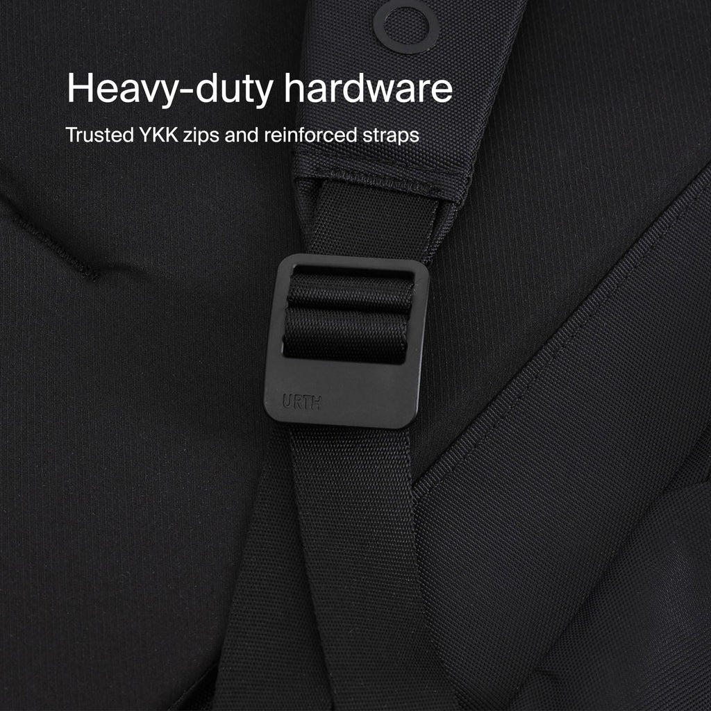 Urth Norite 24L Modular Camera Backpack – for DSLR, Lens, 15/16” Laptop, Weatherproof + Recycled (Black)
