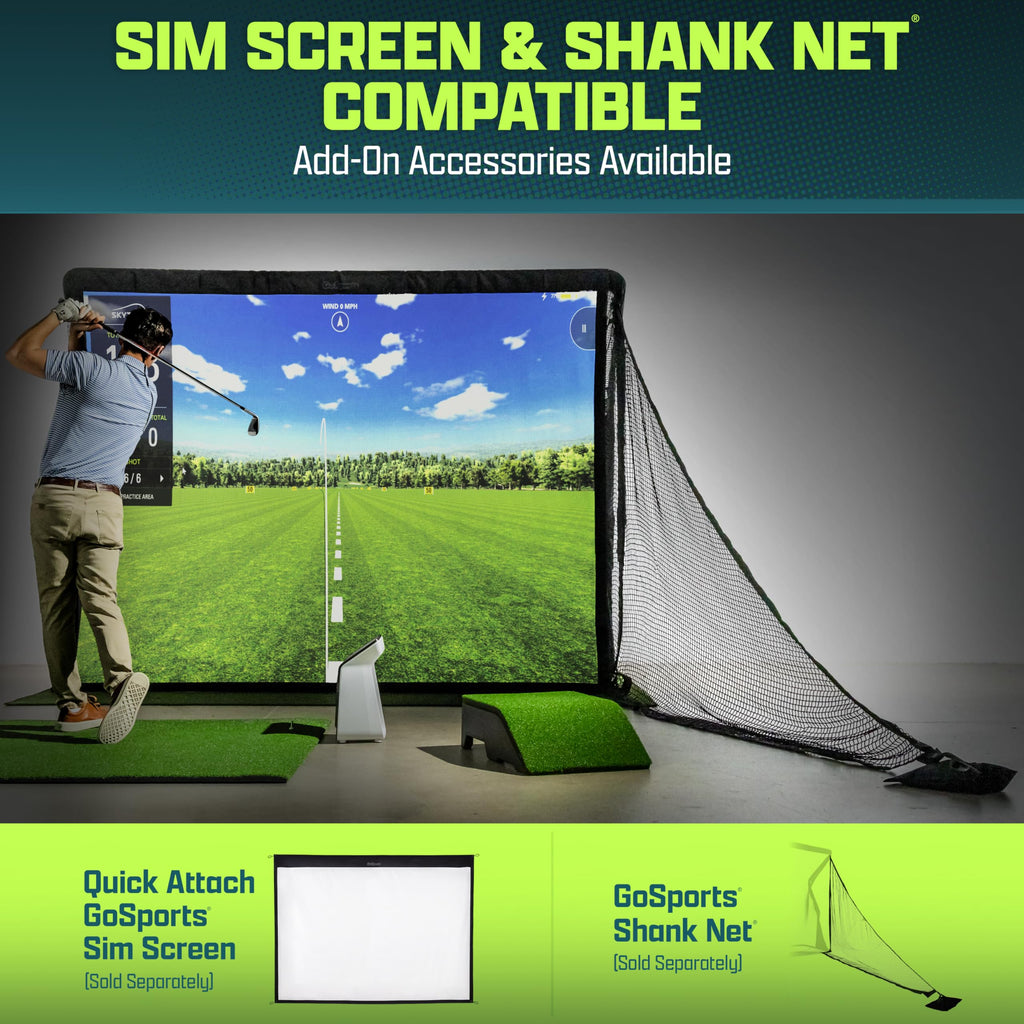 GoSports Elite Golf Practice Net with Steel Frame - 10 ft Size