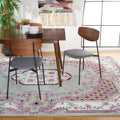 SAFAVIEH Bellagio Collection 8' x 10' Light Green/Ivory BLG535Y Handmade Medallion Premium Wool Living Room Dining Bedroom Area Rug