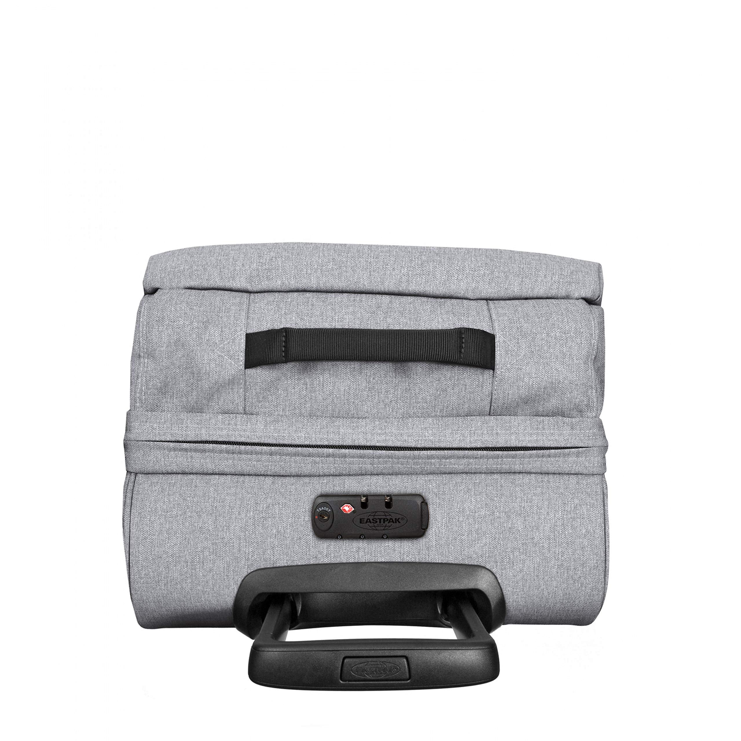 Eastpak Tranverz L – 121L Large Wheeled Luggage with Dual Compartments, TSA Lock, Compression Straps & Smooth-Wheeling System, Sunday Grey