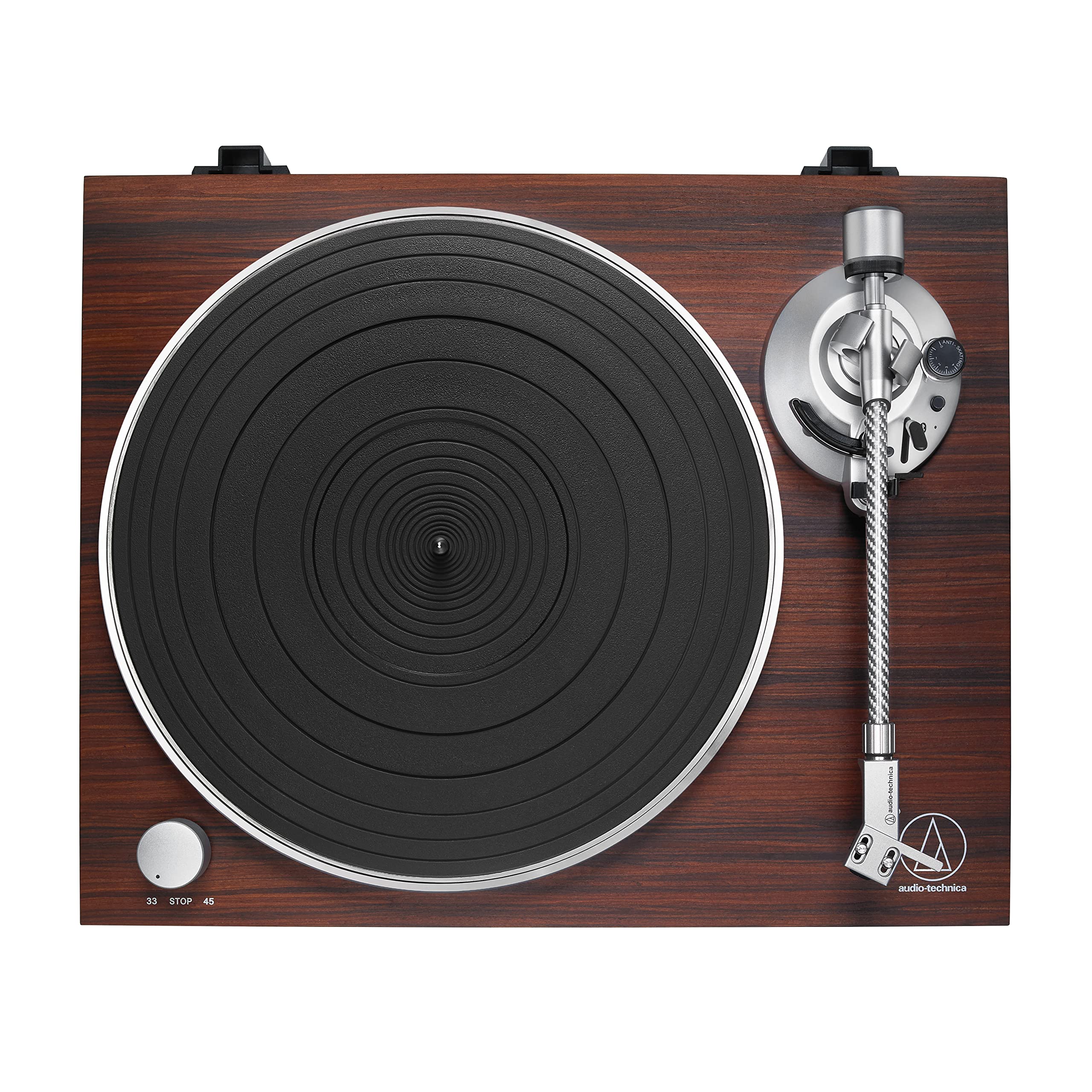 Audio-Technica AT-LPW50BT-RW Manual Belt-Drive Turntable, Rosewood