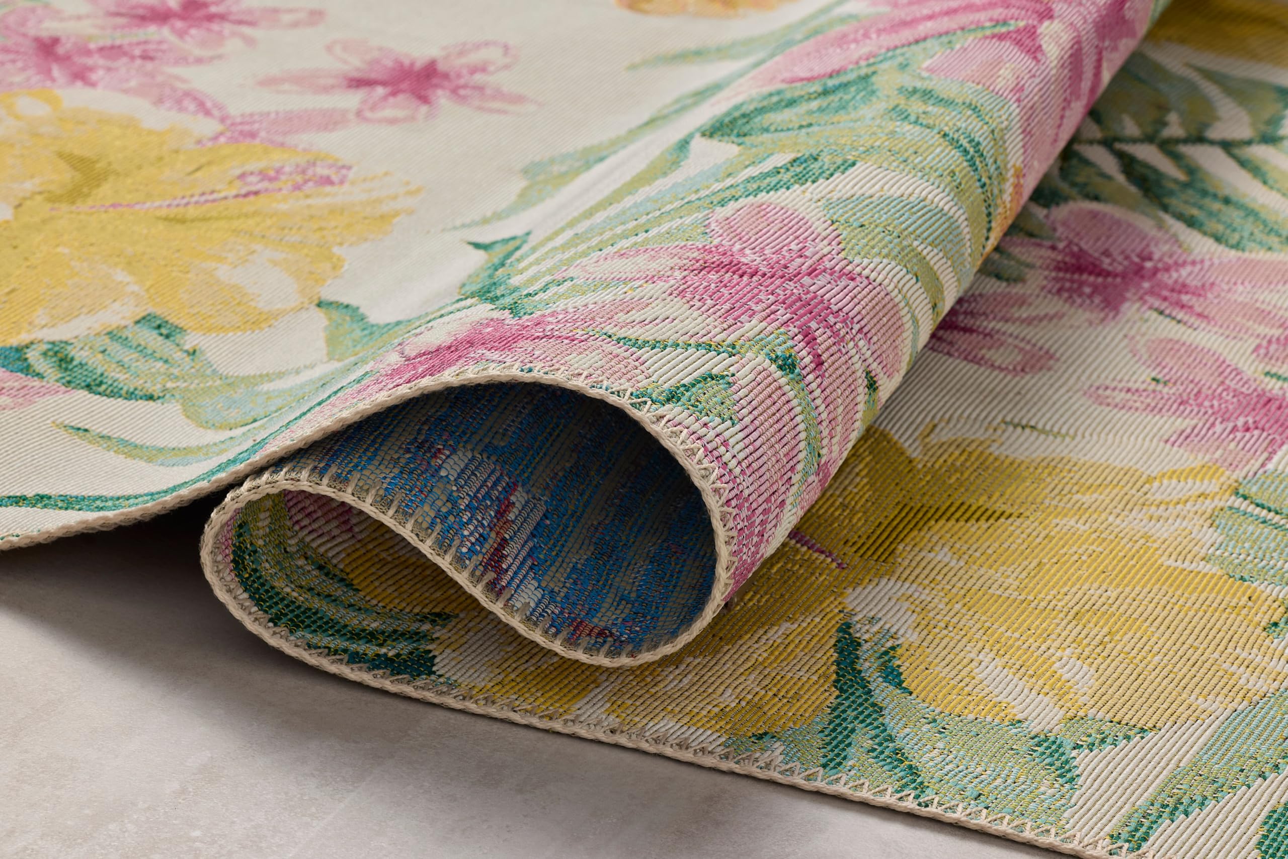 Loloi Botanical Collection BOT-03 Ivory/Sunrise 10'-6" x 13'-9" Area Rug