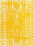 Unique Loom Lennon Collection Area Rug - Zal (9' 10" x 13' 1" Rectangle, Yellow/ Ivory)