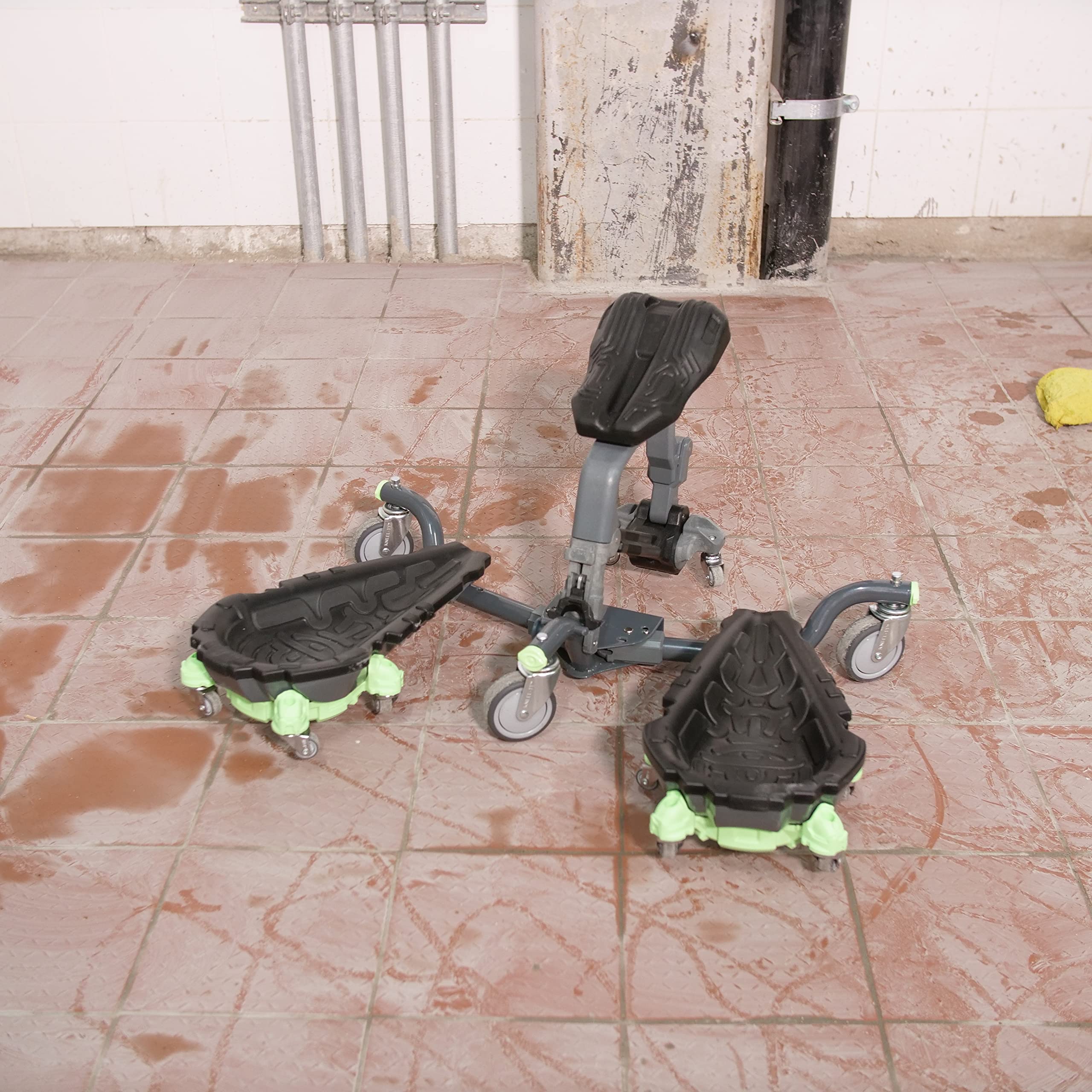 Kneel-It V3 Rolling Knee Pads - Durable Ergonomic Mobile Knee Pads with Seat - 360° Turning Capability, Supports 360 lbs, Compactable, Optimal for any Floor Job