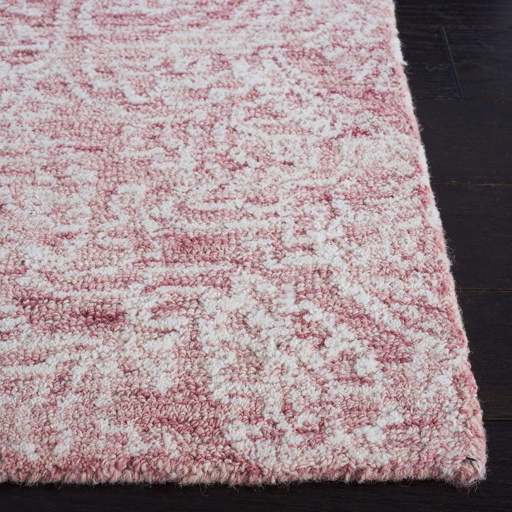 SAFAVIEH Area Rug 6x9 - Metro Collection - Pink & Ivory, Handmade Wool, Ideal for Living Room, Bedroom, Dining Space (MET998U)