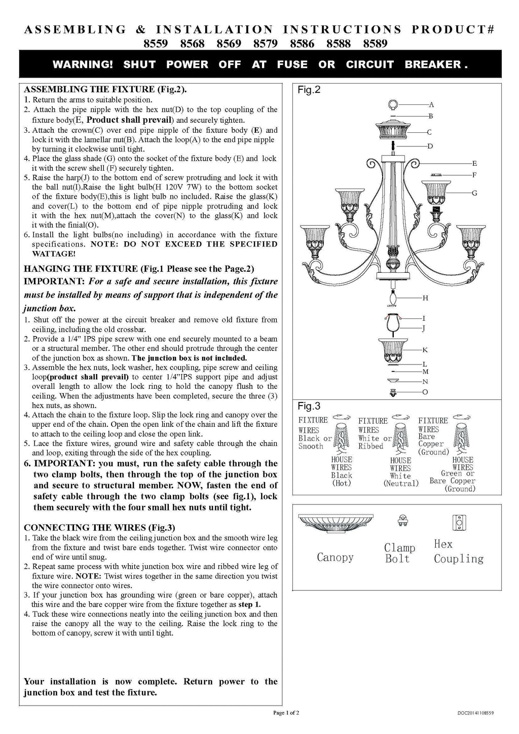 Livex Lighting 8559-63 Villa Verona Chandelier