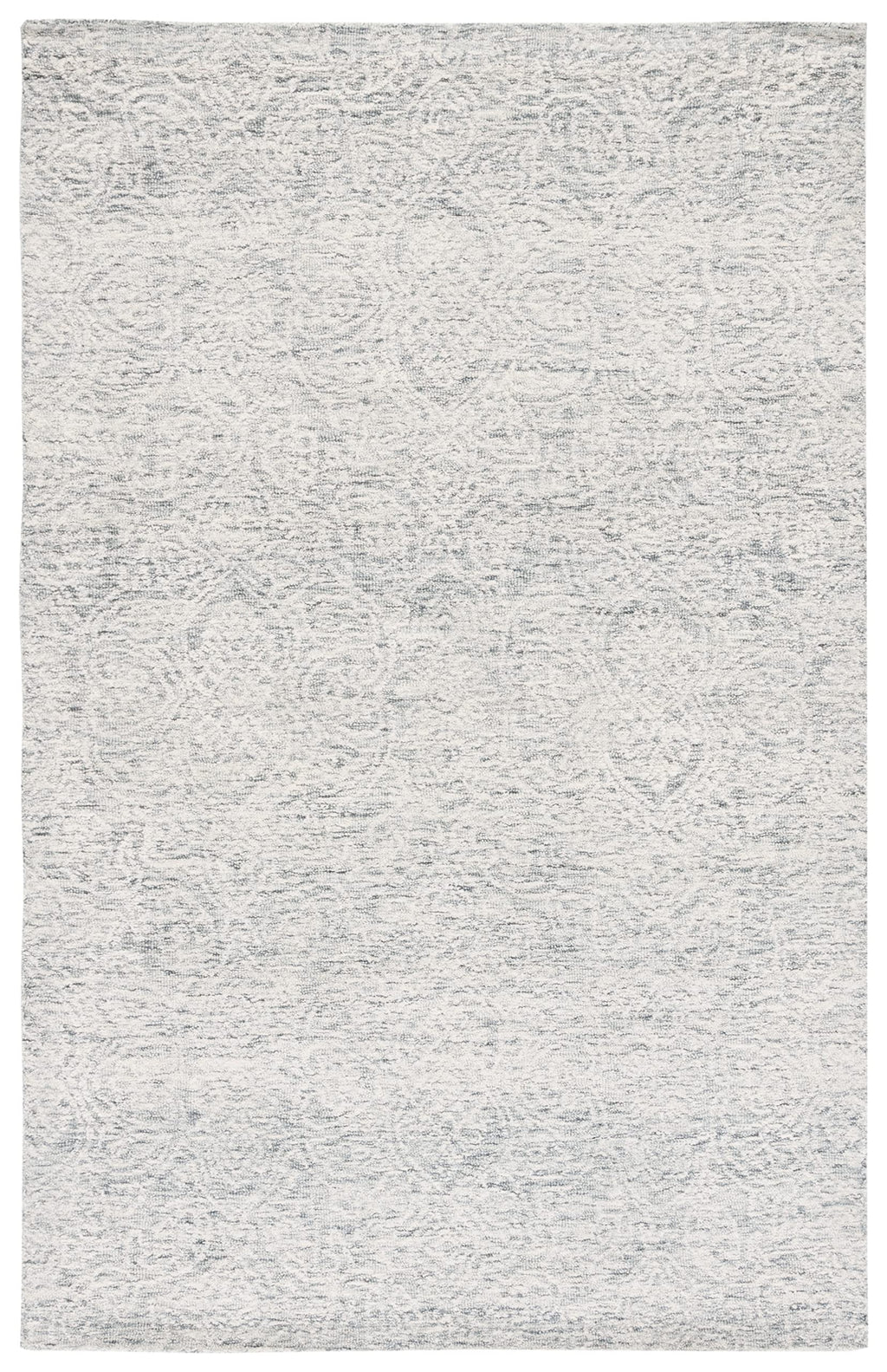 SAFAVIEH Area Rug 6x9 - Metro Collection - Dark Grey & Ivory, Handmade Wool, Ideal for Living Room, Bedroom, Dining Space (MET998H)