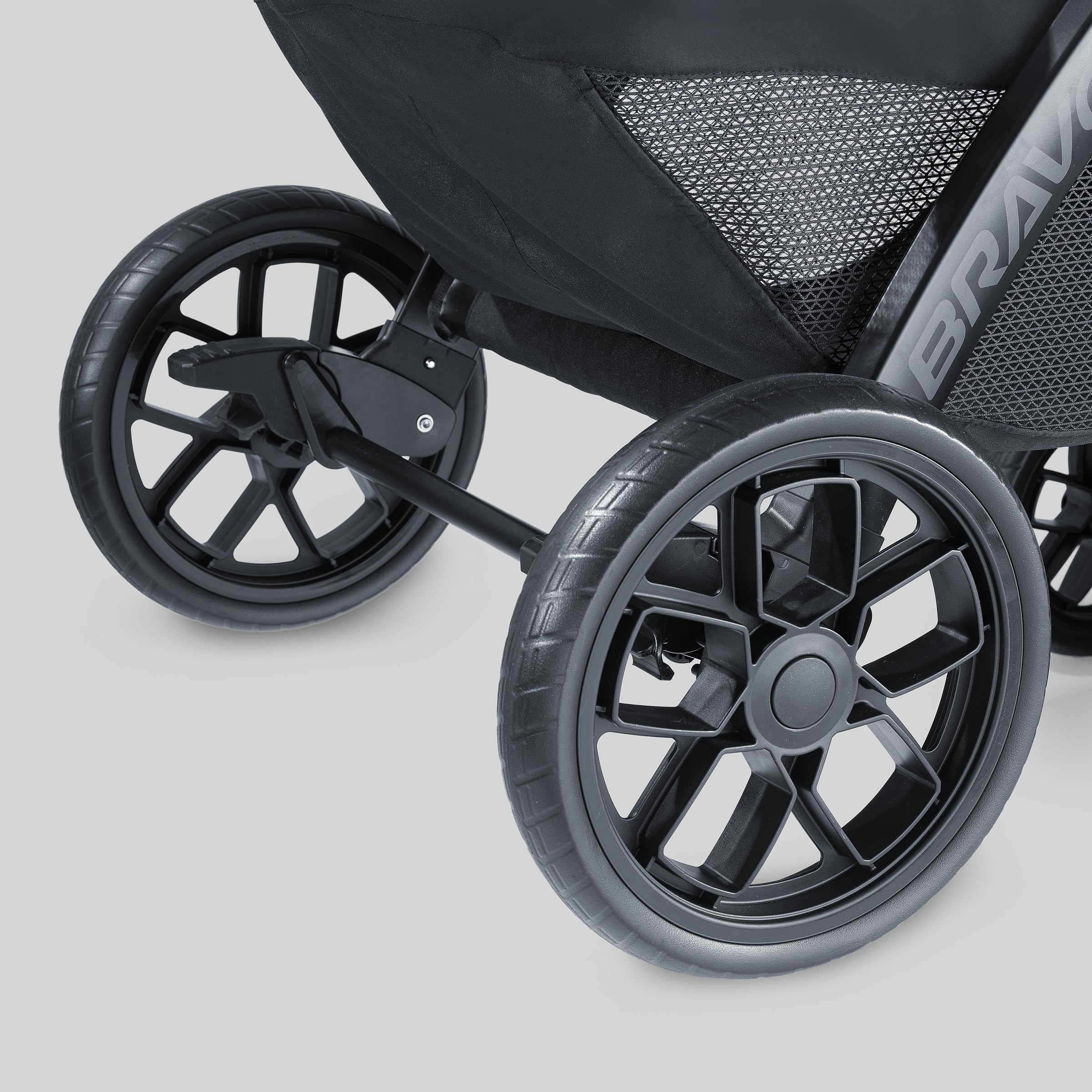 Chicco Bravo LE ClearTex 3-in-1 Trio Travel System, Bravo LE Quick-Fold Stroller with KeyFit Max ClearTex Infant Car Seat and Base, Atlas/Grey