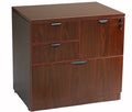Boss Office Products N114-M Combo Lateral File in Mahogany