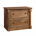 Sauder Palladia 2 Drawer File Cabinet, Lateral Filing Cabinets for Home Office, Hanging File Folders Organizer, Interlocking Drawers, in Vintage Oak Finish