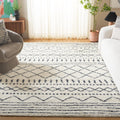 SAFAVIEH Area Rug 10x14 - Arizona Shag Collection - Large - Ivory & Slate, Moroccan Boho Design, Non-Shedding & Easy to Clean, Ideal for Living Room, Bedroom, Dining Space (ASG741M)
