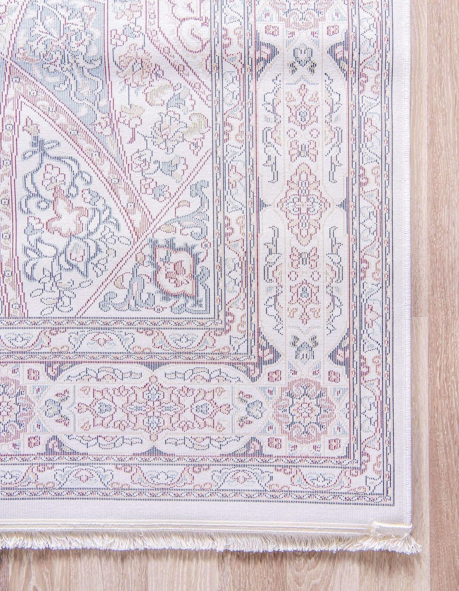 Unique Loom Narenj Collection Area Rug - Adams (10' x 13' 1" Rectangle Ivory/Burgundy)