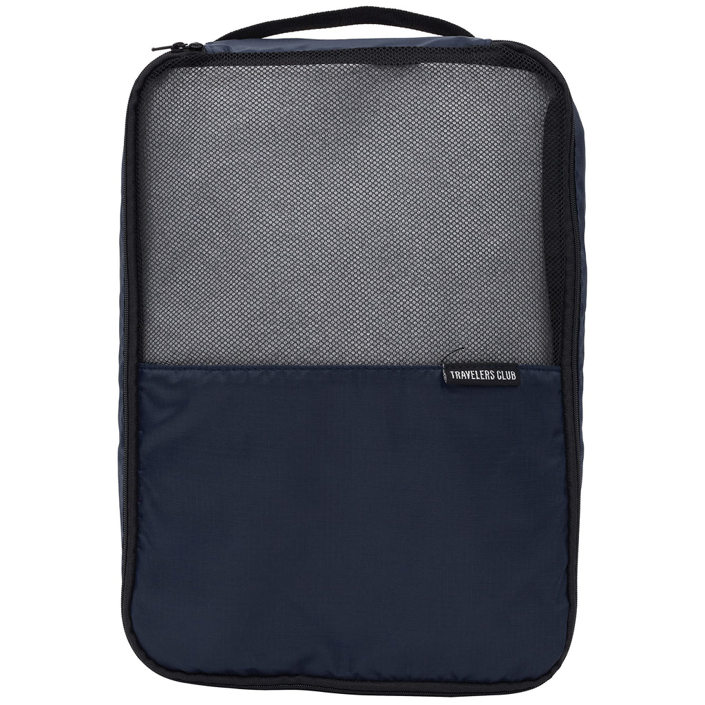 Travelers Club 14 Piece Riddock Luggage and Travel Accessories Set, Navy Blue
