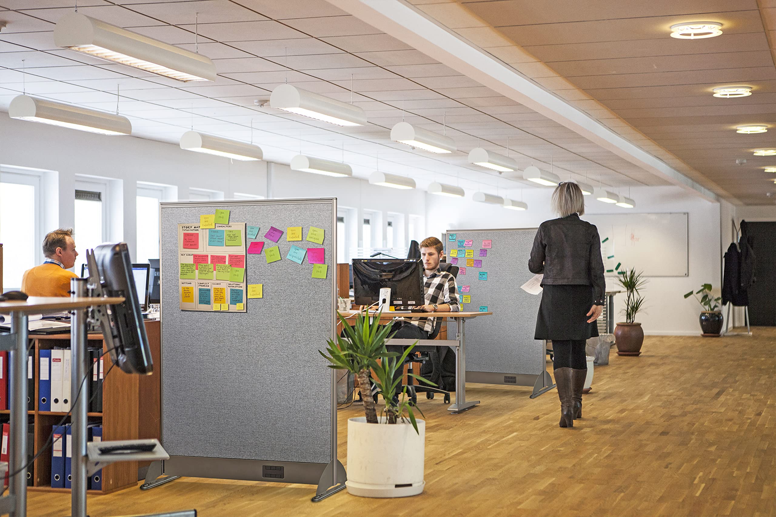 GOF Office Partition Single Panel (48" w x 72" h) 4ft x 6ft