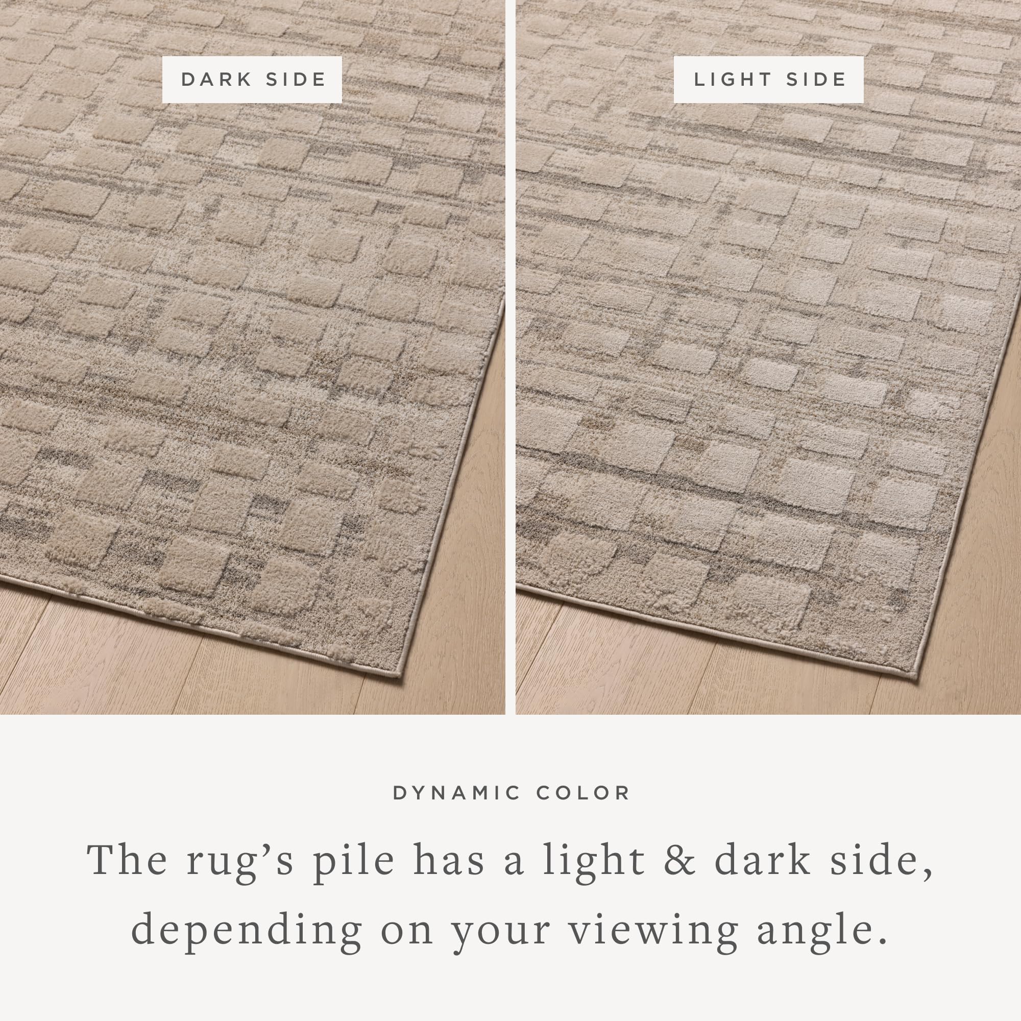 Loloi Amber Lewis Monty Collection MOT-06 Pebble/Beige 11'-6" x 15', .50" Pile Height, Area Rug