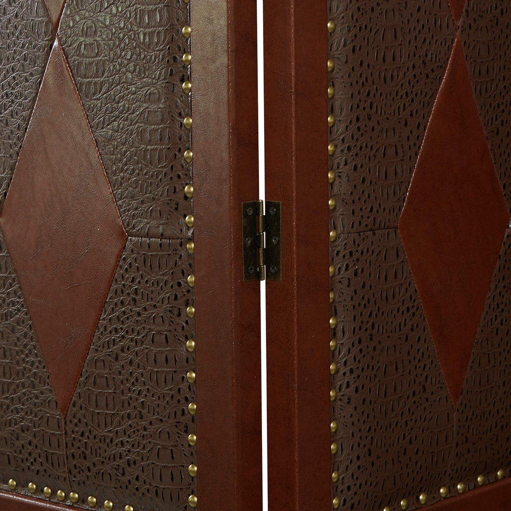 Aspire Dark Brown Four Panel Room Divider