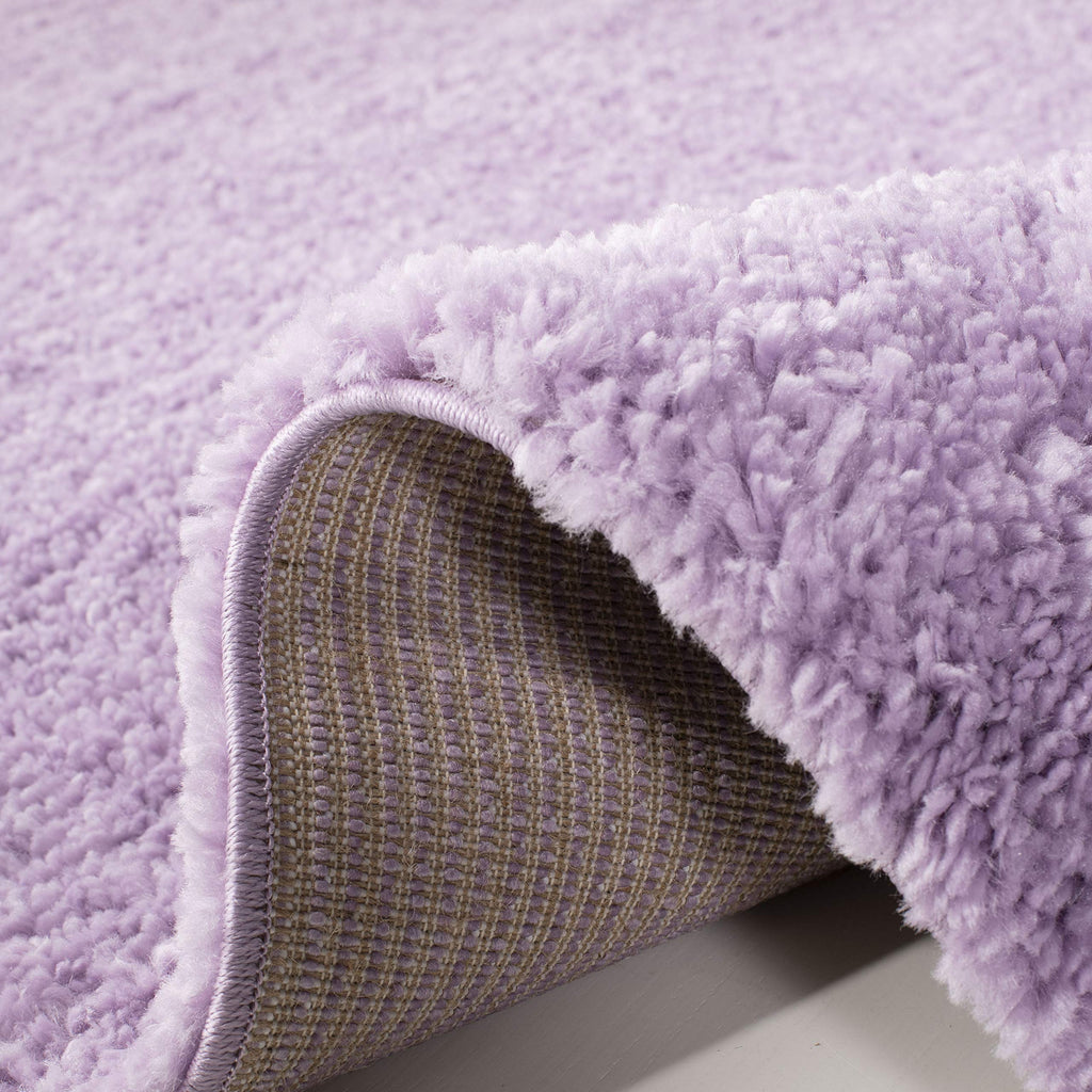 SAFAVIEH August Shag Collection Area Rug - 9' x 12', Lilac, Solid Design, Non-Shedding & Easy Care, 1.2-inch Thick Ideal for High Traffic Areas in Living Room, Bedroom (AUG900V)