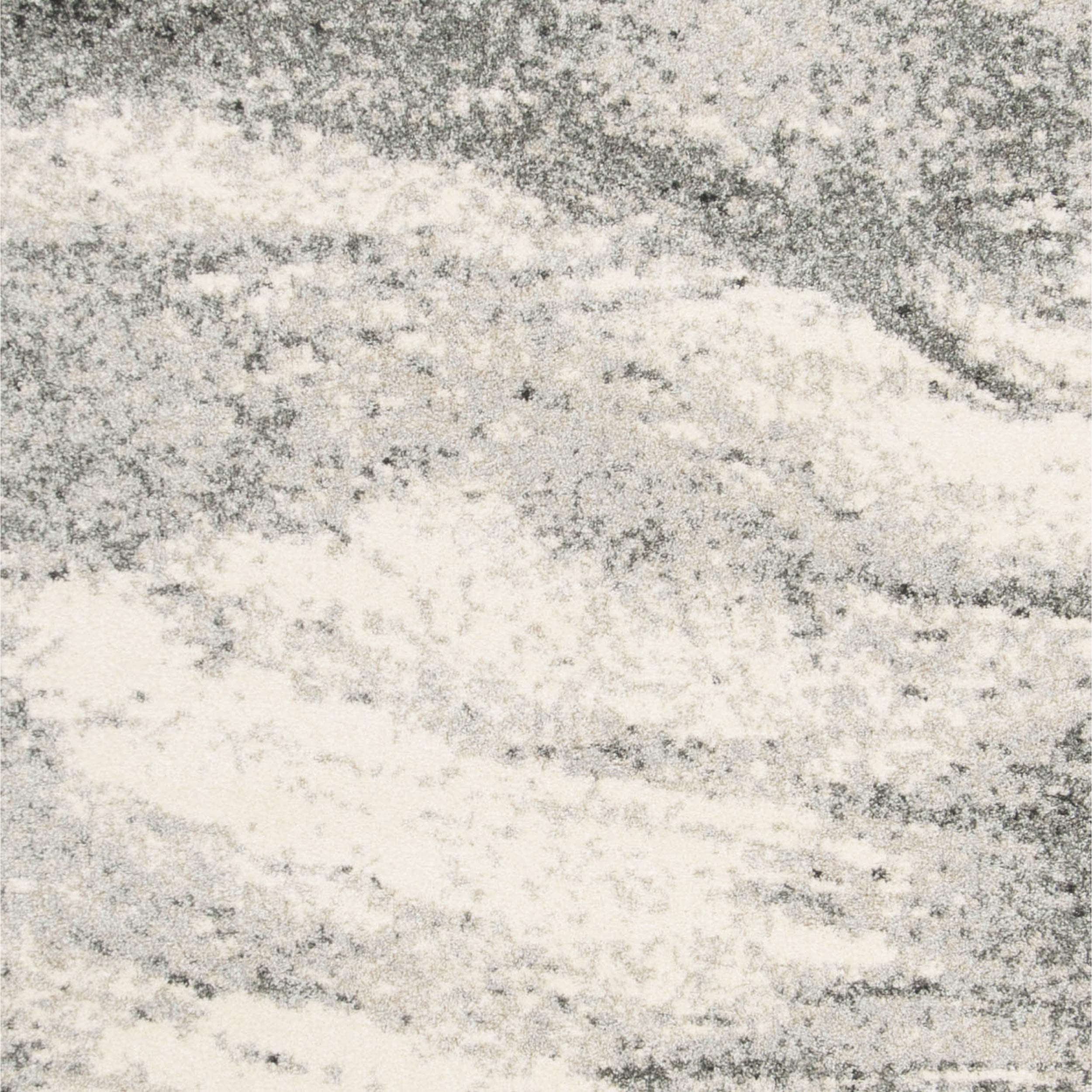 SAFAVIEH Area Rug 8x10 - Retro Collection - Large - Grey & Ivory, Modern Abstract Design, Non-Shedding & Easy Cleaning, Ideal for Living Room, Bedroom, Office, Dining Space (RET2891012)