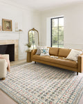 Loloi Rifle Paper Co. Eden Collection EDE-03 Lattice Ivory 7'-6" x 9'-6" Area Rug feat. CloudPile™