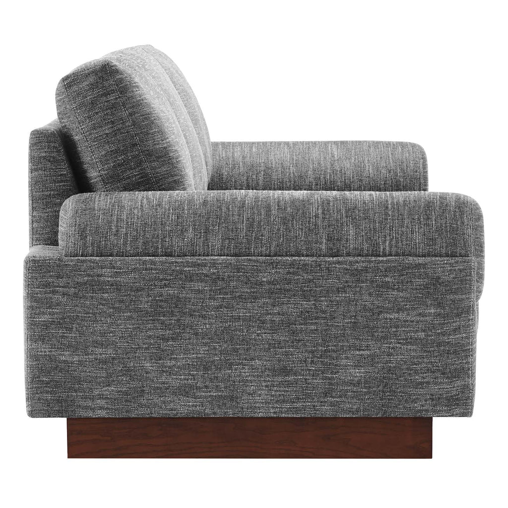 Modway EEI-6401-GRY Oasis Upholstered Fabric Sofa, Gray