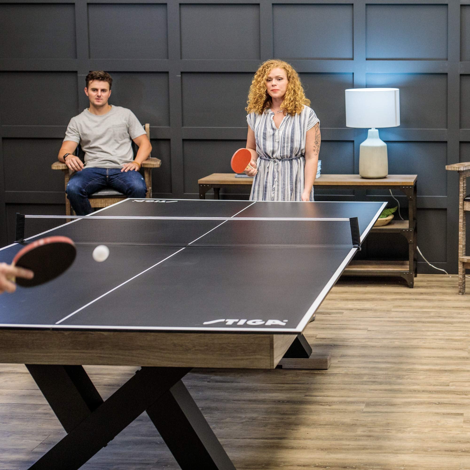STIGA 4-Piece Table Tennis Conversion Top, Grey - Transform Your Pool Table into A Table Tennis Table