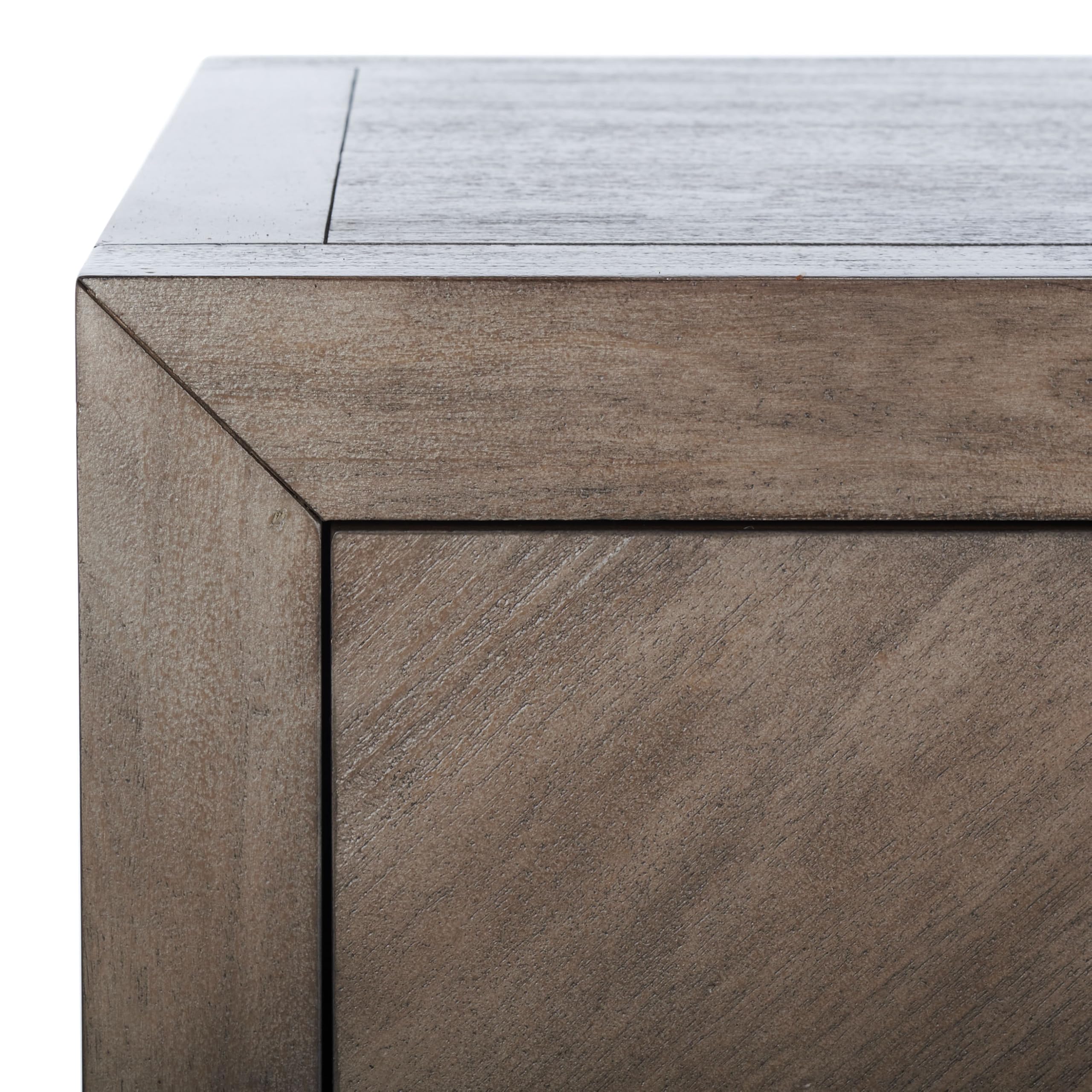 SAFAVIEH Couture Home Collection Steve Light Brown 2-Drawer Wood Nightstand Table (Fully Assembled)