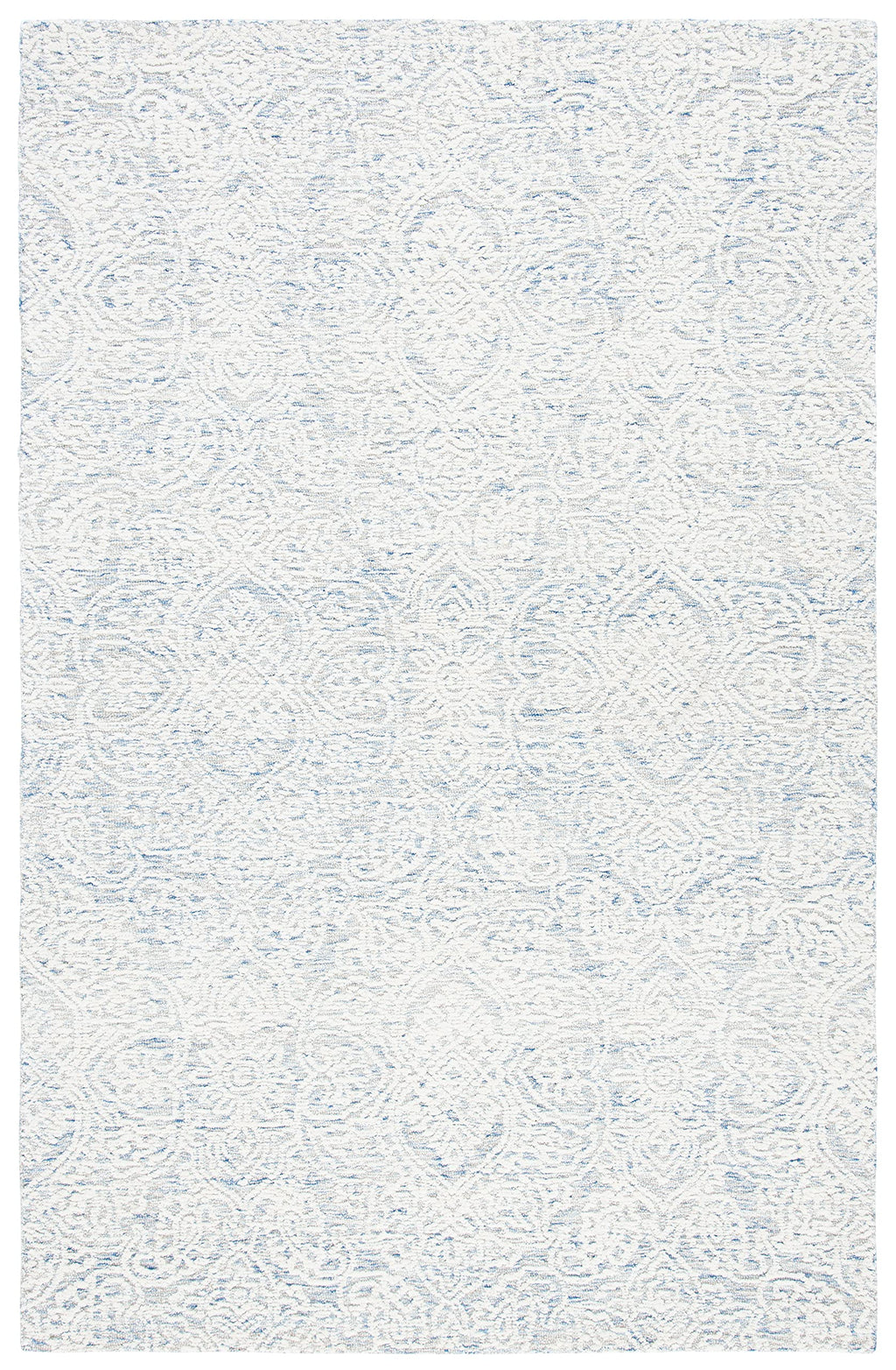 SAFAVIEH Area Rug 6x9 - Metro Collection - Light Blue & Ivory, Handmade Wool, Ideal for Living Room, Bedroom, Dining Space (MET998L)