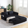 Eafurn 3 in 1 Convertible Pull Out Sleeper Sofa Couch Bed Queen Size, Corduroy Pullout Lounge Loveseat RV Sofa&Couches Sofabed with Soft Pillows Armrest,Side Pockers for Living Room Apartment