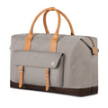 Moshi Vacanza Weekend Travel Bag, Duffle Canvas Luggage, Weather-Resistant Handbag- Gray