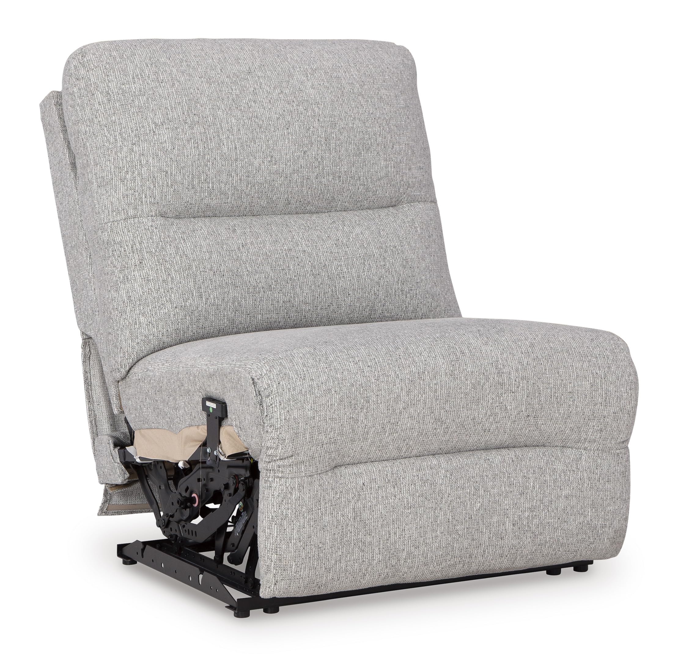 Signature Design by Ashley Acklen Place Modern U-Shaped Modular Stain-Resistant 6-Piece Power Reclining Sectional with Chaise, Adjustable Headrest, USB Charging Ports and Console, Light Gray