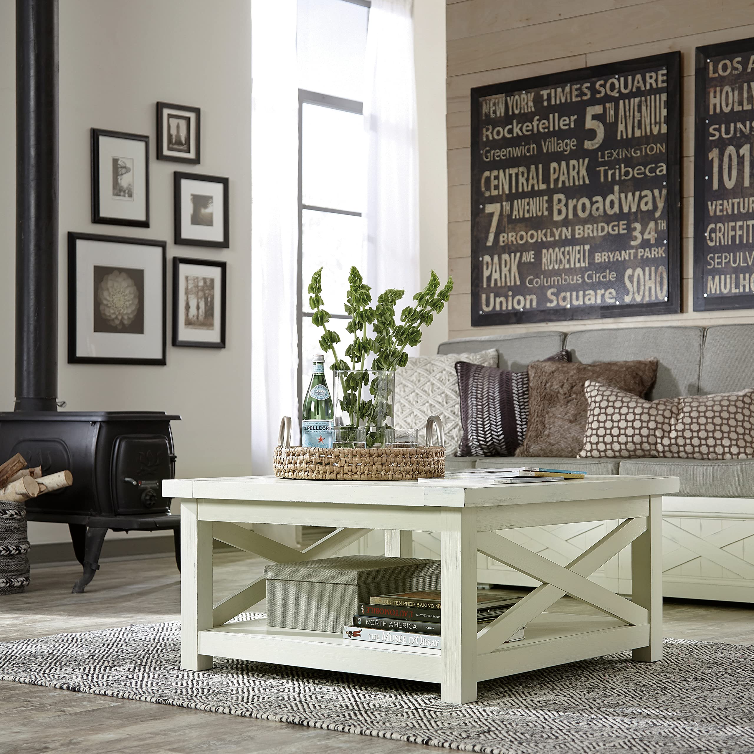 Homestyles Seaside Lodge Off-White Coffee Table