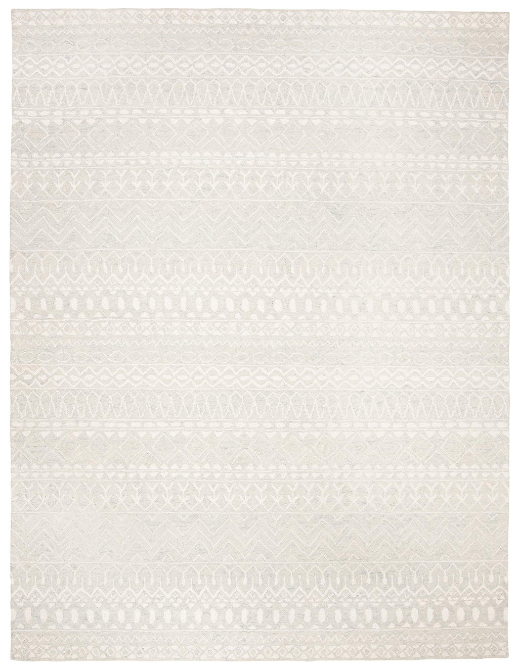 SAFAVIEH Micro-Loop Collection 10' x 14' AquaIvory MLP502K Handmade Moroccan Boho Tribal Premium Wool Living Room Dining Bedroom Area Rug