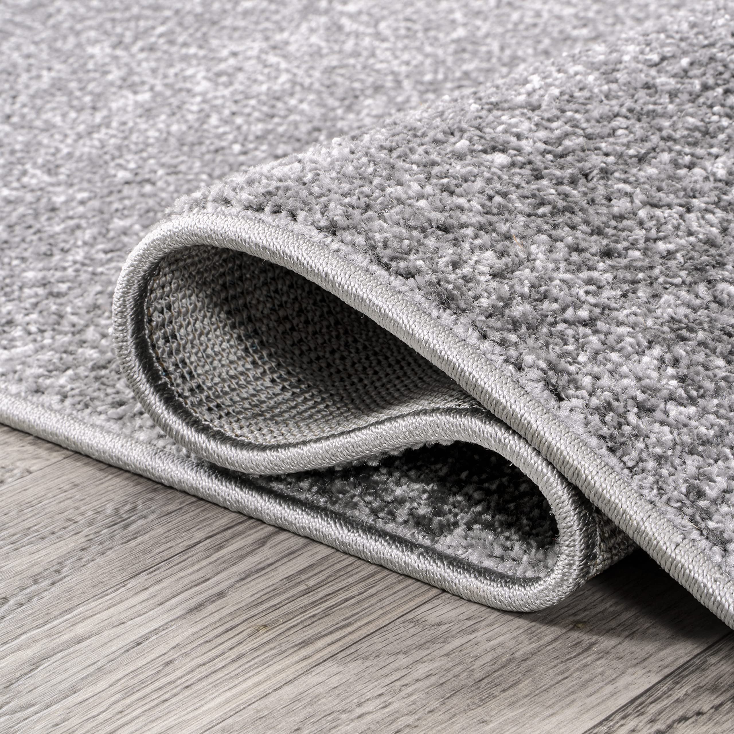 JONATHAN Y Haze Solid Low-Pile Gray Indoor Area Rug 10x14, Coastal,Bohemian,Minimalist,Classic, Easy-Cleaning for Living Room,Bedroom,Kitchen,Pet Friendly,Non-Shedding (SEU100A-14)