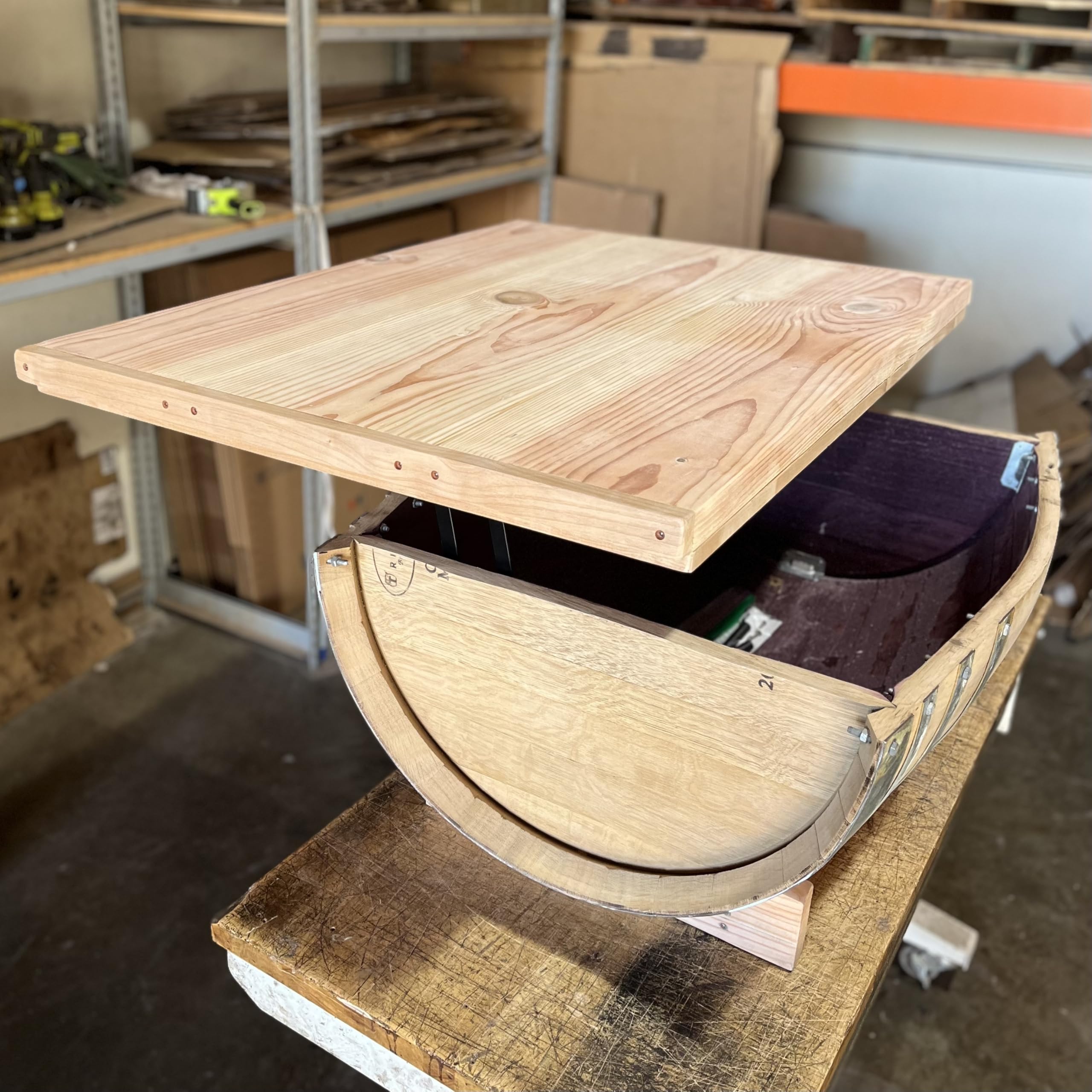Wine Barrel Coffee Table