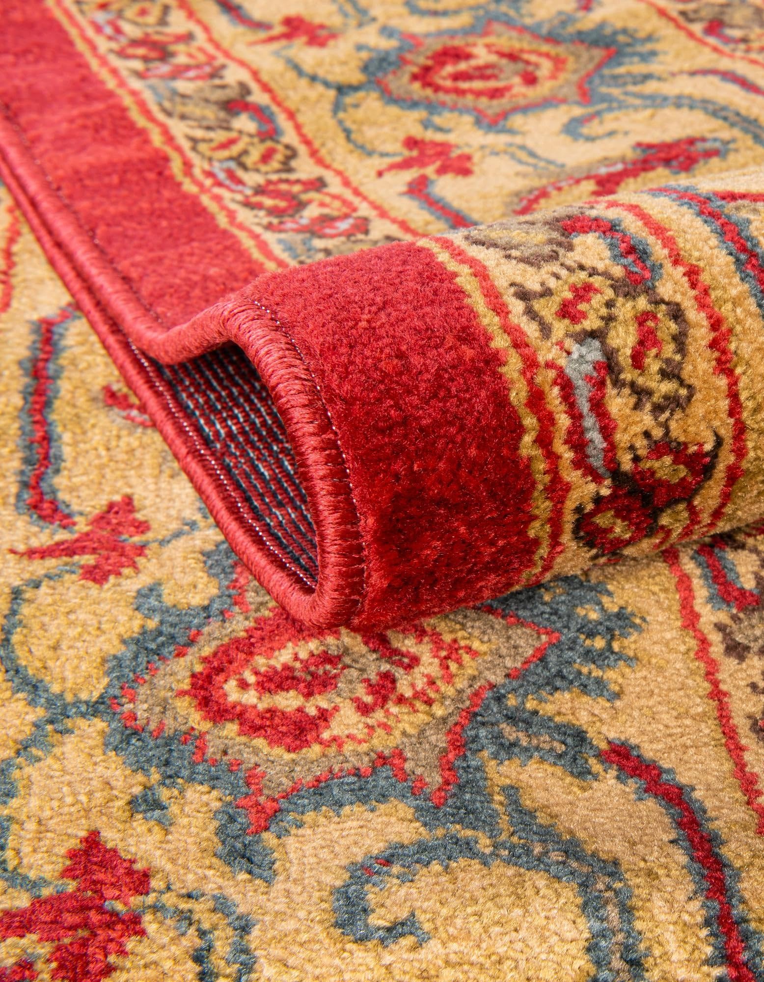 Unique Loom Sahand Collection Area Rug - Arsaces (10' 6" x 16' 5" Rectangle, Red/ Brown)