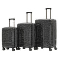 Spyder Matrix 3 Piece Luggage Set with 360° Spinner Wheels, TSA Approved Lock, (20 Inch Carry On, 25 Inch Medium Luggage, 29 Inch Large Checked), Gray/Black